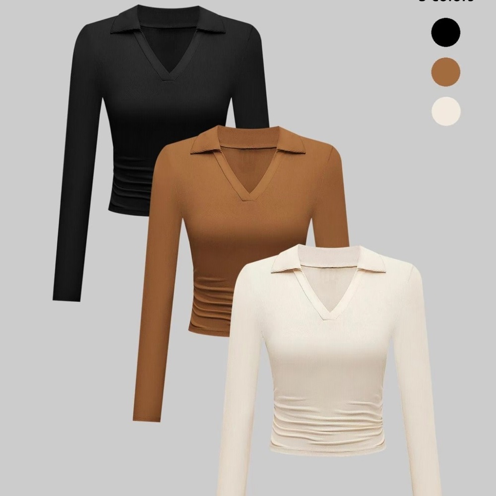 Women's Three-Piece Set Autumn Winter Knit
Solid Color Long Sleeve V Neck Slim